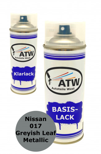 Nissan 017 Greyish Leaf Metallic +400ml Klarlack Set